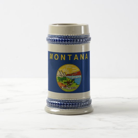 Mug avec Drapeau du Montana Etat -USA (Centre)
