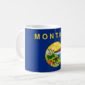 Mug avec Drapeau du Montana Etat - USA (Devant gauche)