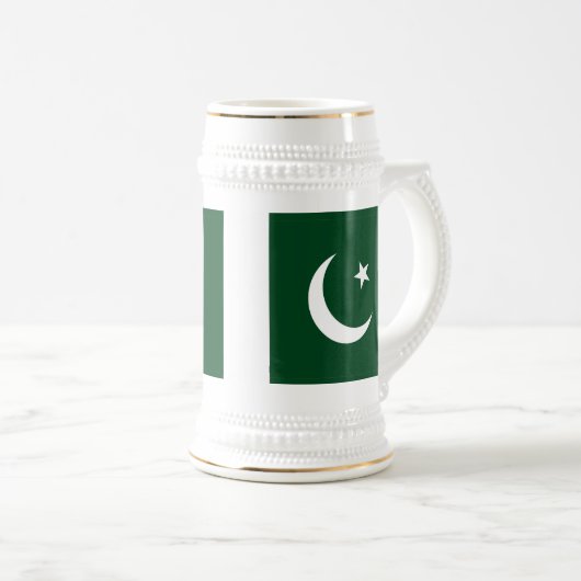 Mug avec drapeau du Pakistan (Devant droit)