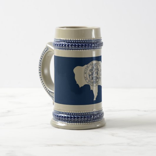 Mug avec Drapeau du Wyoming -USA (Devant gauche)