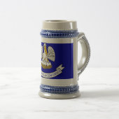 Mug avec Drapeau Louisiana State - USA (Devant droit)