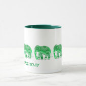 MUG AVEC ÉLÉPHANTS VERTS COOL (Centre)