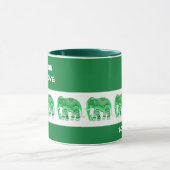 MUG AVEC ÉLÉPHANTS VERTS COOL (Centre)