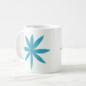 Mug avec étoile Turquoise (Devant gauche)