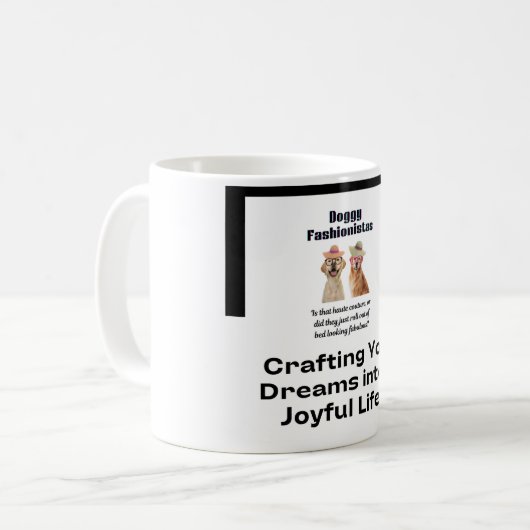 Mug avec expression de chien (Devant gauche)