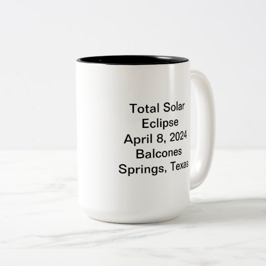 Mug avec extérieur blanc (Devant droit)