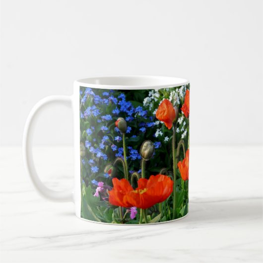 Mug avec fleurs colorées (Gauche)