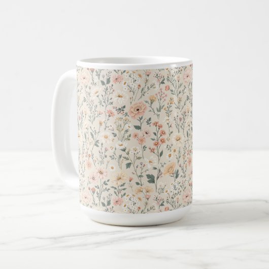 Mug avec Fleurs sauvages (Devant gauche)