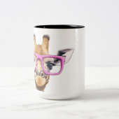 Mug avec girafe rose douce (Centre)