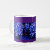 Mug avec Hydrangeas violet Passez-moi un ventilate (Devant gauche)