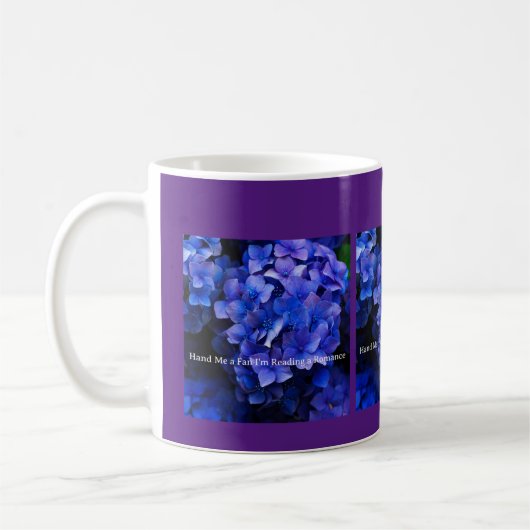 Mug avec Hydrangeas violet Passez-moi un ventilate (Gauche)