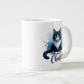 Mug avec illustration de chat mignon – Cadeau pour (Devant droit)