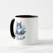 Mug avec illustration de chat mignon – Cadeau pour (Devant gauche)