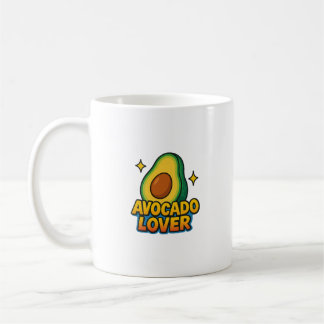 Mug avec illustration d'un avocat et des ins