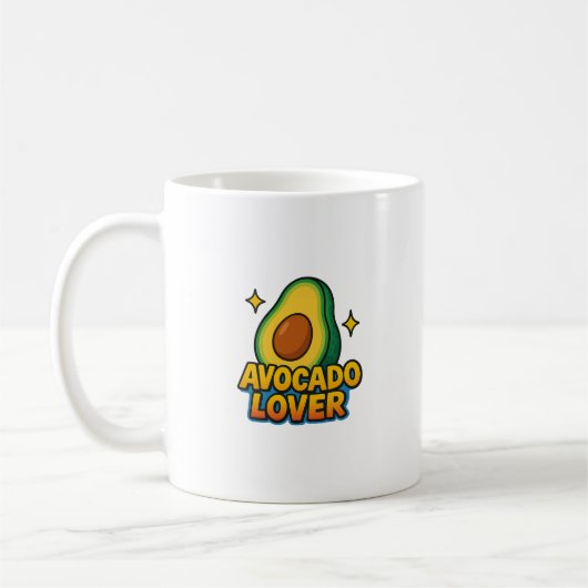 Mug avec illustration d'un avocat et des ins (Gauche)