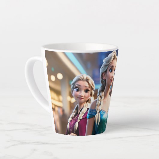 MUG AVEC IMAGE DE FILLE GELÉE (Angle gauche)