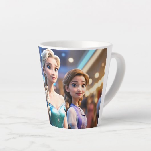 MUG AVEC IMAGE DE FILLE GELÉE (Angle droit)