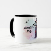Mug avec la conception d'une sorcière mignonne : l (Devant gauche)