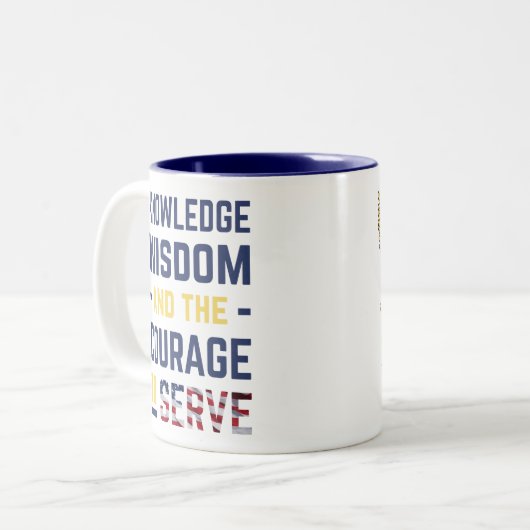Mug avec la devise (Devant gauche)