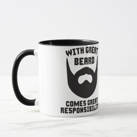 Mug Avec la grande barbe vient la grande (Gauche)