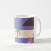 Mug avec la plage et l'océan (Devant droit)