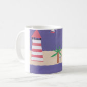 Mug avec la plage et l'océan (Devant gauche)
