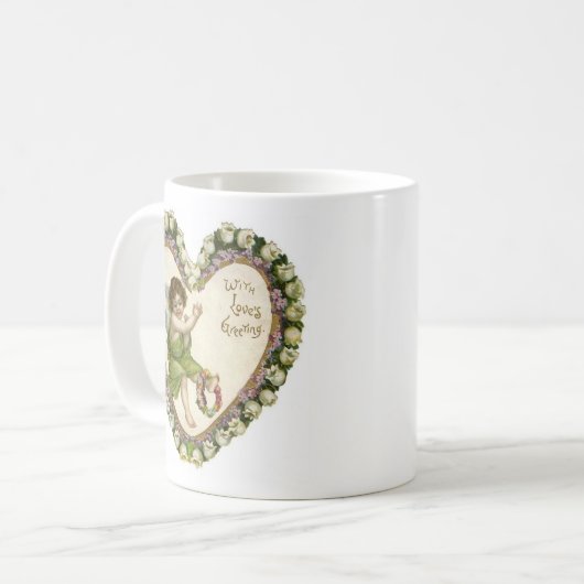 Mug Avec la salutation d'amour (Devant gauche)