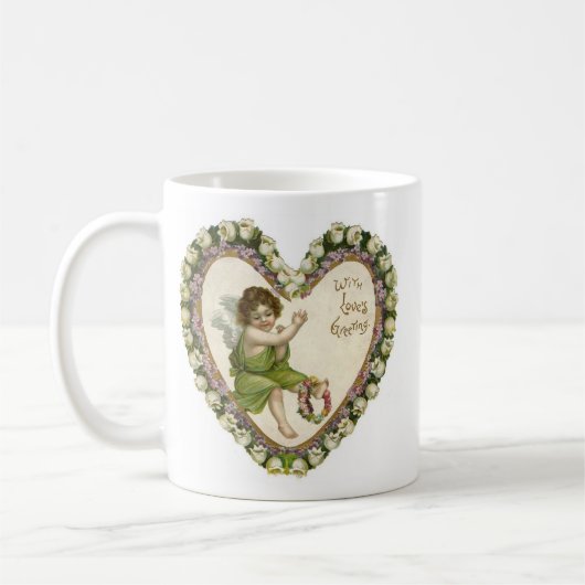 Mug Avec la salutation d'amour (Gauche)