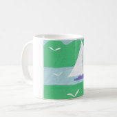 Mug avec la scène du bateau à voile (Devant gauche)