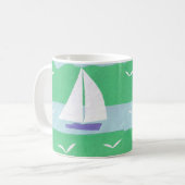 Mug avec la scène du bateau à voile (Devant gauche)