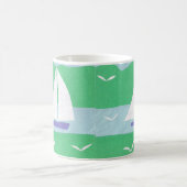 Mug avec la scène du bateau à voile (Centre)