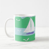 Mug avec la scène du bateau à voile (Gauche)