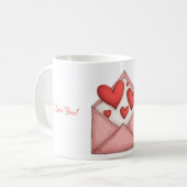 Mug avec le design de la Saint Valentin (Devant gauche)