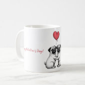 Mug avec le design de la Saint Valentin (Devant gauche)