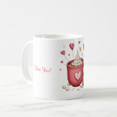 Mug avec le design de la Saint Valentin (Devant gauche)