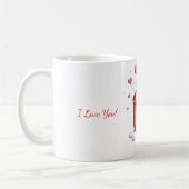 Mug avec le design de la Saint Valentin (Gauche)