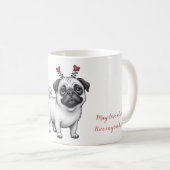 Mug avec le design de la Saint Valentin (Devant droit)