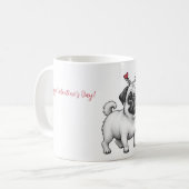 Mug avec le design de la Saint Valentin (Devant gauche)