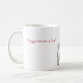 Mug avec le design de la Saint Valentin (Gauche)