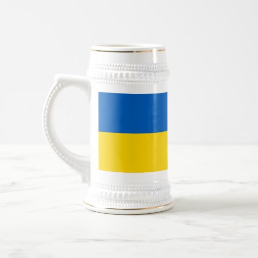 Mug avec le drapeau de l'Ukraine (Gauche)
