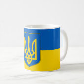 Mug avec le drapeau de l'Ukraine (Devant droit)