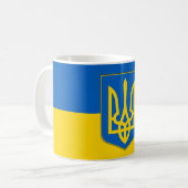 Mug avec le drapeau de l'Ukraine (Devant gauche)