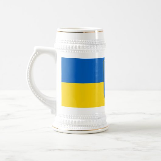 Mug avec le drapeau de l'Ukraine (Gauche)