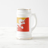 Mug avec le drapeau du Bhoutan (Devant droit)