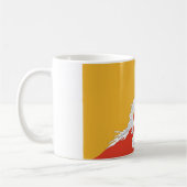 Mug avec le drapeau du Bhoutan (Gauche)