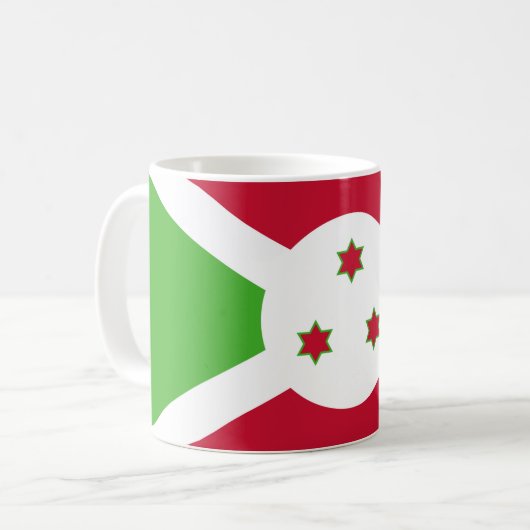 Mug avec le drapeau du Burundi (Devant gauche)