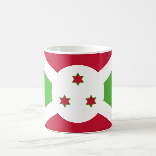 Mug avec le drapeau du Burundi (Centre)