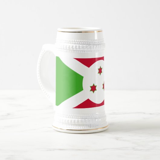Mug avec le drapeau du Burundi (Devant gauche)