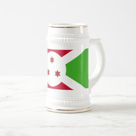 Mug avec le drapeau du Burundi (Devant droit)