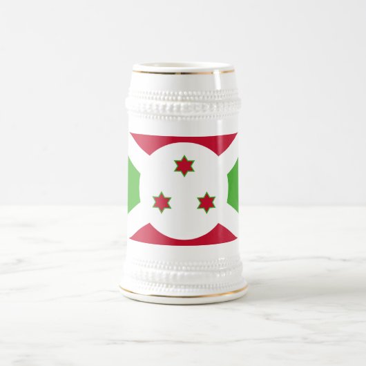 Mug avec le drapeau du Burundi (Centre)
